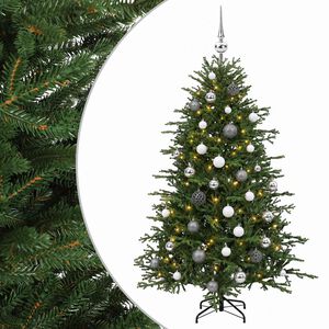 vidaXL Dirbtinė kalėdinė eglutė su rutuliuku 120 cm 150 LED