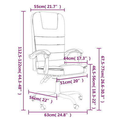 vidaXL Atlošiama masažinė biuro kėdė, šviesiai pilkos spalvos, aksomas
