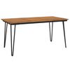 vidaXL Sodo stalas su segtuko formos kojomis, 160x80x75cm, akacija