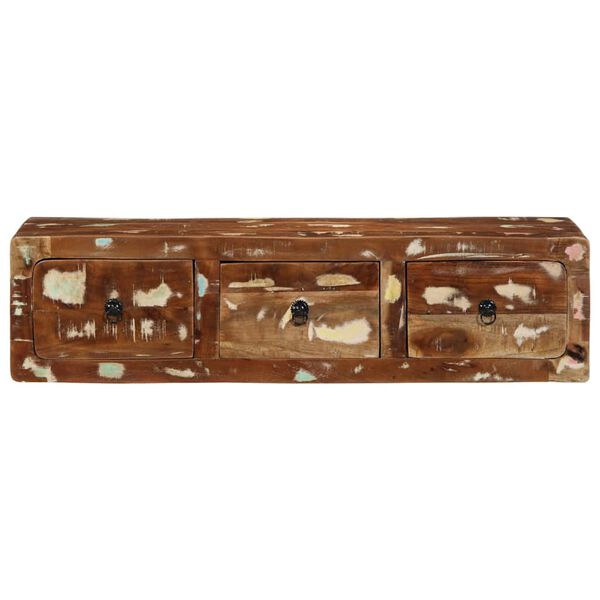 vidaXL Sieninė televizoriaus spintelė, 100x32x25cm, perdirbta mediena