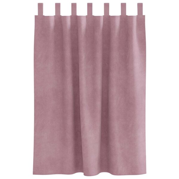 vidaXL Užtemdymo užuolaidos 2 pcs Tamsiai rožinė 140 x 140 cm Aksomas