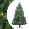 vidaXL Dirbtinė Sulankstoma Kalėdų Eglutė Žalia 240 cm PVC ir metalas