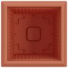 vidaXL Kvadratinis gėlių vazonas 24 pcs Raudona plyta 20 x 20 x 16 cm