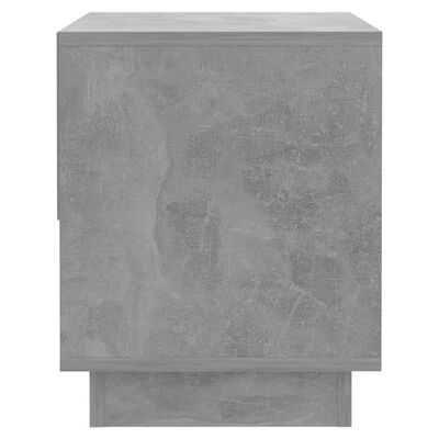 vidaXL Naktinė spintelė, betono pilkos spalvos, 45x34x44cm, MDP