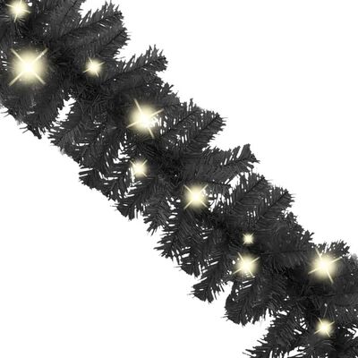 vidaXL Kalėdinė girlianda su LED lemputėmis, juodos spalvos, 5m