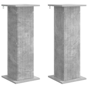 vidaXL Augalų stovas 2 vnt. Betono pilka 30,5 x 30 x 80,5 cm