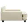 vidaXL Vaiki&scaron;ka sofa, kreminės spalvos, 90x53x30cm, dirbtinė oda