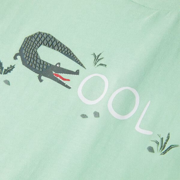 Vaikiški marškinėliai ilgomis rankovėmis, šviesiai žali, 92 dydžio