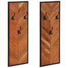 vidaXL paltų kabyklos 2 vnt 35x1x90 cm akacijos masyvo