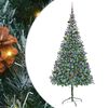 vidaXL Dirbtinė Kalėdų eglutė su 300 LED Žalia 210 cm PVC ir plienas
