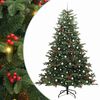 vidaXL Dirbtinė Kalėdų eglutė Žalia 240 cm PVC ir Metalas ir Plastikas