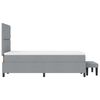 vidaXL Kiemas lova su čiužiniu &Scaron;viesiai pilka 120 x 200 cm audinys