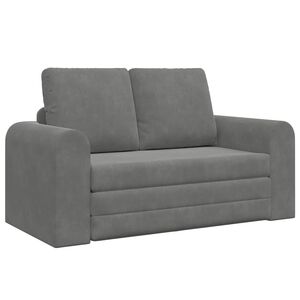 vidaXL Sofa lova Tamsiai pilka 148 x 71 x 83 cm Aksomas