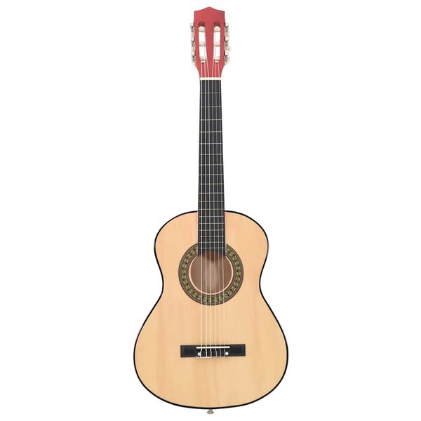 vidaXL Klasikinė gitara pradedantiesiems, 1/2 34", amerikinė liepa