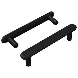 vidaXL Spintelės rankena 2 vnt. Juoda 121 x 16.6 x 28.3 mm Geležis