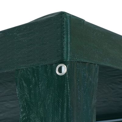 vidaXL Proginė palapinė, žalia, 3x9m, PE