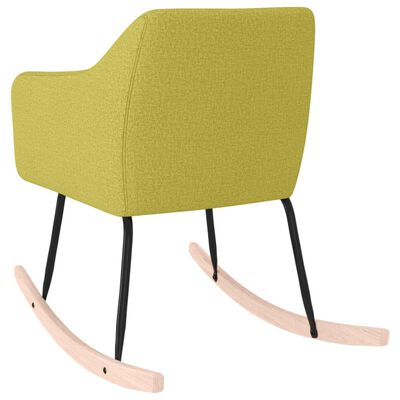 vidaXL Supama kėdė, žalios spalvos, audinys