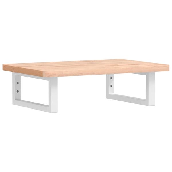 vidaXL Lentyna praustuvui, plienas ir bukmedžio medienos masyvas