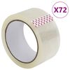 vidaXL Pakavimo juosta, 72vnt., 48mmx66m, skaidri