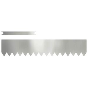 vidaXL Vejo kra&scaron;tas 50 pcs Sidabro 100 x 0.05 x 20 cm Cinkuota plienas