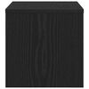 vidaXL &Scaron;alia lovos spintelė juoda ąžuolo 40 x 40 x 30 cm