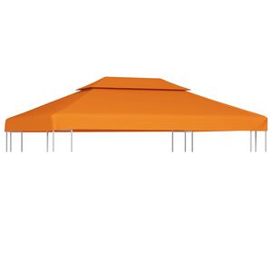 vidaXL Pakaitinis pavėsinės uždangalas, oranžinis, 3x4m, 310g/m&sup2;