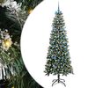 vidaXL Dirbtinė Kalėdų eglutė Žalia 210 cm PVC, plastikas ir plienas