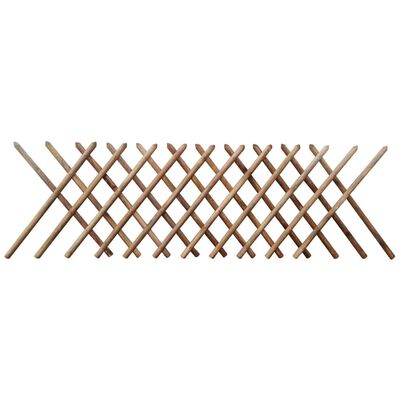 vidaXL Grotelių tvora, 250x100cm, impregnuota mediena