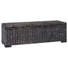vidaXL Saugojimo dėžė su saugykla Juoda 110 x 35 x 45 cm