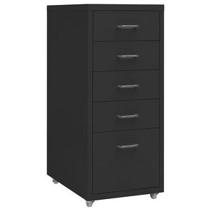 vidaXL Mobili spintelė dokumentams, juoda, 28x41x69cm, metalas