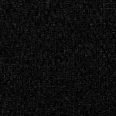 vidaXL Sofos komplektas su pagalvėlėmis, 3 dalių, juodas, audinys