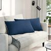 vidaXL Sofa Pagalvės 2 pcs Mėlyna 80 x 40 cm audinys