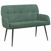 vidaXL Dvivietė sofa su metalinėmis kojelėmis 2 vietos Jūrinė žalia