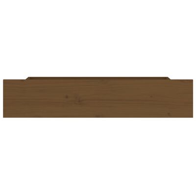 vidaXL Stalčiai po lova, 4vnt., medaus rudi, pušies medienos masyvas