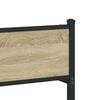 vidaXL Lovos rėmas be čiužinio, sonoma ąžuolo, 100x200cm, metalas