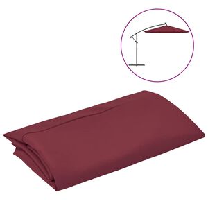 vidaXL Pakaitinis audinys sodo skėčiui, vy&scaron;ninės spalvos, 300cm