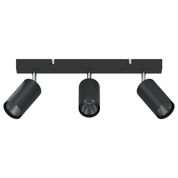 vidaXL Lubų prožektorius Juoda 38 x 5.5 x 16.5 cm Plienas