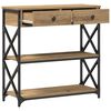 vidaXL Konsolės stalas artisano ąžuolo 75 x 28 x 75 cm