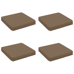 vidaXL 4 dalių sėdynės pagalvėlės VUGHT 4 pcs 100% poliesteris Taupe