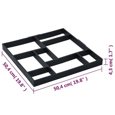 vidaXL Grindinio formos, 2vnt., 50,4x50,4x4,3cm, plastikas