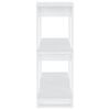 vidaXL Spintelė knygoms/kambario pertvara, balta, 80x30x87cm
