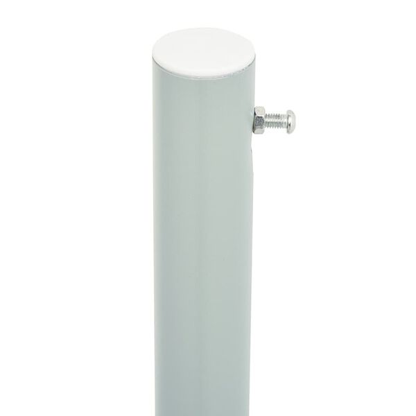 vidaXL I&scaron;traukiama &scaron;oninė kiemo pertvara, raudonos spalvos, 180x600cm