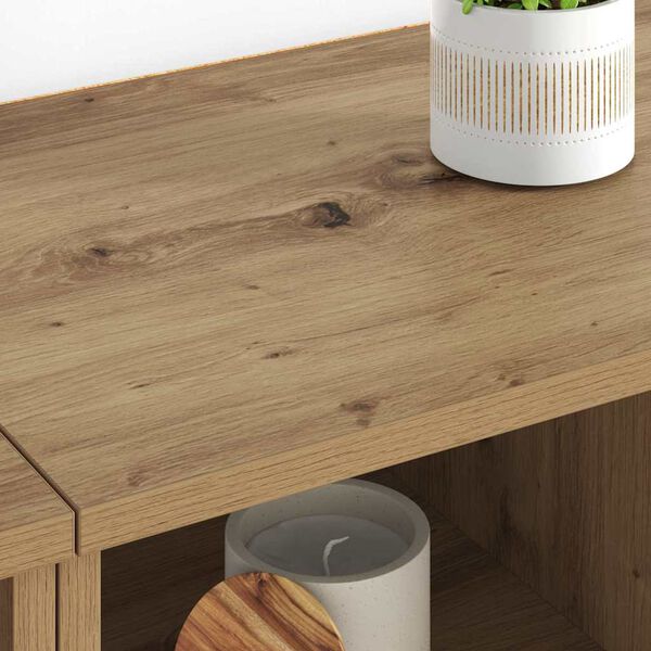 vidaXL &Scaron;oninės lentynos 2 pcs Amatininkų ąžuolas 60 x 35 x 70 cm