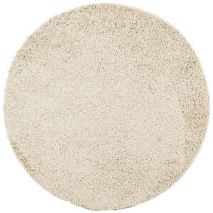 vidaXL Shaggy kilimas PAMPLONA, auksinis, 160cm skersmens
