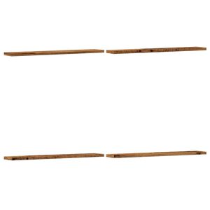 vidaXL Knygų lentynos plok&scaron;tės, 4vnt., medienos, 60x10x1,5cm, mediena