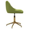 vidaXL Pasukamos valgomojo kėdės, 2vnt., &scaron;viesiai žalios, aksomas