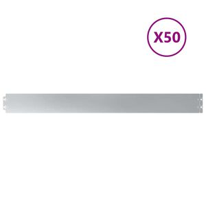 vidaXL Vejo kra&scaron;tas 50 vnt. 10 x 103 cm Galvanizuotas plienas
