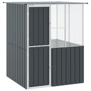 vidaXL Pauk&scaron;čių narvas Antracitas 165 x 165 x 200 cm Cinkuota plienas