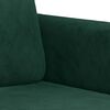 vidaXL Dvivietė sofa, tamsiai žalios spalvos, 120cm, aksomas