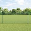 vidaXL Tvora su stulpais Žalia 1,4 x 25 m Plienas ir PVC